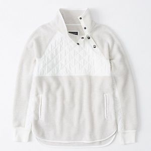 Abercrombie Asymmetrical Snap-Up Fleece